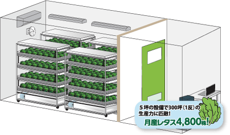 LED菜園工場イメージ