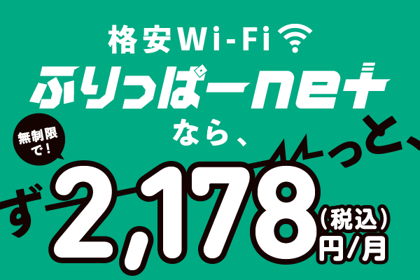 格安Wi-Fi ふりっぱーnet